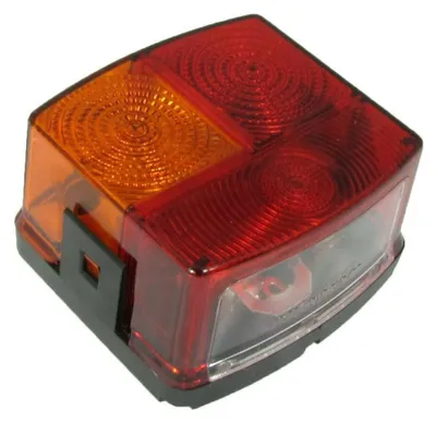Image de Feu arrière de frein gauche, 12V/24V, pour tracteur John Deere, Deutz-Fahr, Case, références OEM3223264R91, AT43601, 4389588