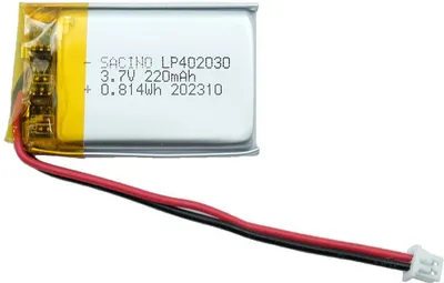 Produktbild von EFASO 402030 3.7V 220 mAh, JST PH1.25- Bluetooth GPS FIIO E3, E5, E6