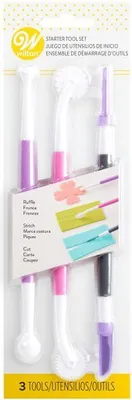 Produktbild von Wilton Fondant & Gum Paste Tool Set / Modellier-Werkzeug 3tlg.