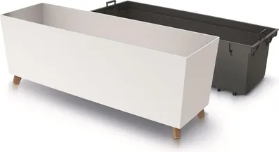 Produktbild von Famanu Blumentopf dekorativ - Kunststoff - Set von 1 - mit Füßen