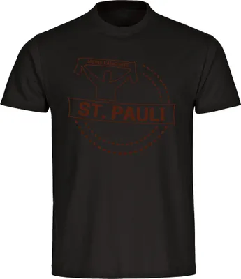 Produktbild von multifanshop Kinder T-Shirt - St. Pauli - Meine Fankurve, schwarz, Größe 152