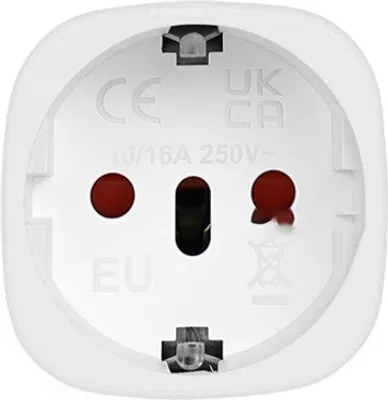 Produktbild von INF EU auf Universal-Reiseadapter, kompaktes Design Weiß