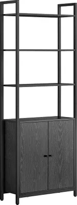 Produktbild von Buchschrank 24 x 60 x 159 cm Eiche schwarz - tief schwarz
