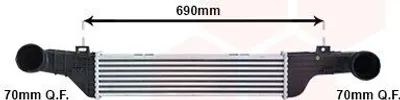 Produktbild von VAN WEZEL 30004315 Ladeluftkühler LLK passend für MERCEDES-BENZ E-Klasse Limousine (W210) Turbo Intercooler