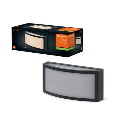 Immagine prodotto di LEDVANCE ENDURA CLASSIC CUADRA lampada da esterno, applique, attacco E27, grigio scuro, alluminio, installazione rapida e semplice, diffusore smerigliato, classe di protezione IP65, uso esterno