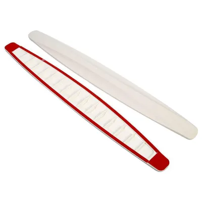 Obrázok produktu pre 2 ks ochranných lišt nárazníka v dizajne uhlíkových vlákien pre prednú a zadnú časť, rohové chrániče, nálepky proti poškriabaniu, biele