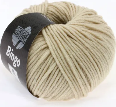 Produktbild von Lana Grossa BINGO 50 g extrafeine Wolle 80 m Farbe 152 - Natur