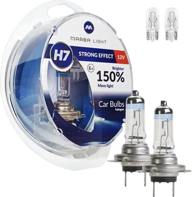 Produktbild von Marba Light Starker Effekt H7 55W 12V W5W Glühbirnen