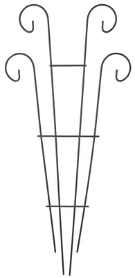 Obrázek produktu pro Mřížka – opora pro rostliny – 36 × 80 cm – sada 4 ks – černá – pro popínavé rostliny
