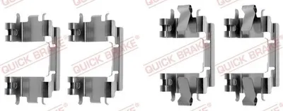 Produktbild von QUICK BRAKE 109-1257 Zubehörsatz Scheibenbremsbelag Vorne für HONDA Jazz II Schrägheck (GD, GE3, GE2) CIVIC VI Hatchback (EJ, EK) CRX III (EH, EG)
