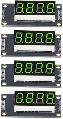 Productafbeelding van LED-display met 4 cijfers - 7-segmenten - Digitale displaymodule - Hoge stabiliteit - Werkt op 5 volt