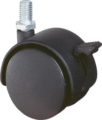 Produktbild von BS Rollen Lenkrolle Durchmesser 50mm Tragfähigkeit 50kg PA-Rad für weiche Böden Gewindestift M8 - F75.050.G08