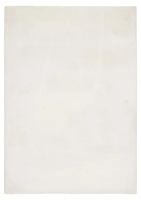 Produktbild von Padiro Flauschiger Hochflor-Teppich 120 x 170 cm - Hellbeige - modernes Uni-Design - für Fußbodenheizung - aus Polyester und Baumwolle, KI-generiertes Bild