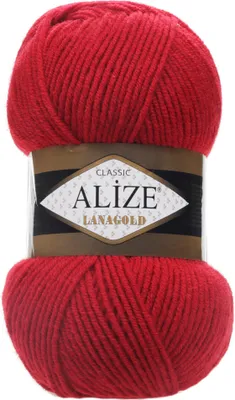 Produktbild von ALIZE Lanagold 100g 49% Wolle Strickgarn Winterwolle Schurwolle Farbwahl