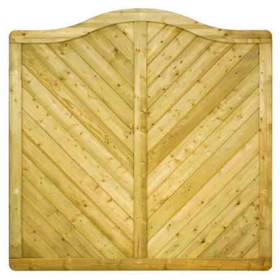 Produktbild von Ligna Gard Sichtschutzzaun Bern Pro Schwungbogen 180x180 cm Holzzaun Fichte Kesseldruckimprägniert stabiler Rahmen 44x88 mm sehr stabil