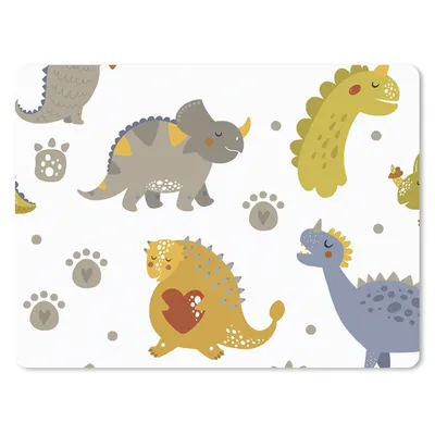 Produktbild von MuchoWow® Mauspad Mousepad Dinosaurier - Kinder - Design - Jungen - Mädchen - Kinder 23x19 cm - Mousepads - Maus Mat - Pad - Mausunterlage - Schreibtischunterlage - Mauspad