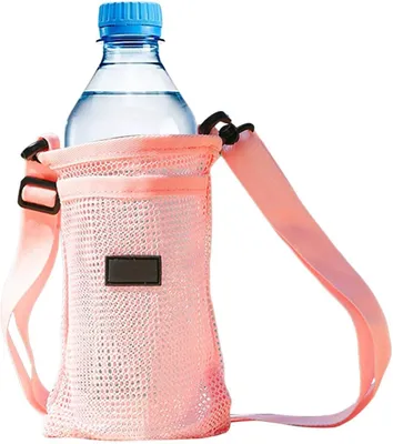 Produktbild von Trinkflaschenhalter Leichte verstellbare Trageriemen-Tasche | Wasserflaschen Tragebeutel für Wandern, Reisen,, Spazierengehen, Outdoor-Abenteuer, Fitness, Training, Radfahren