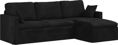 Obrázek produktu pro vidaXL Pohovka černá 228 x 134 x 80 cm samet