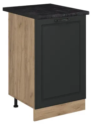 Image de Meuble bas de cuisine Vicco R-Line Anthracite campagne/Chêne doré 50cm plan de travail Anthracite, Model 70355