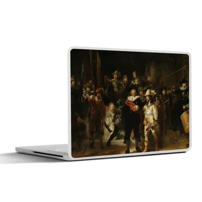 Produktbild von MuchoWow® Laptop Aufkleber Sticker Cover Die Nachtwache - Kunst - Alte Meister - Rembrandt 36.5x27.5 cm - Laptop-Sticker