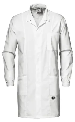 Produktbild von Sir Safety Herren-Laborkittel 65/35 Polyester-Baumwolle weiß, pflegeleicht, 2XL, WEISS