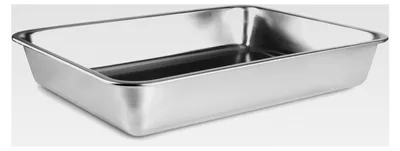 Produktbild von Rechteckige Auflaufform für Buffet, Edelstahl 18/10, 35,2 x 27 x 6,1 cm