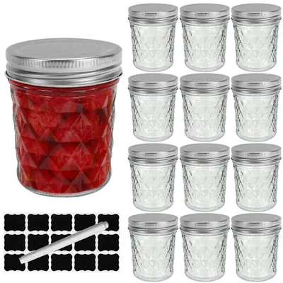 Obrázok produktu pre Sada 12 sklenených nádob s viečkami