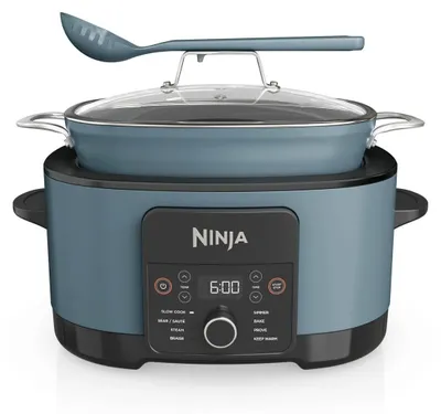 Image de Ninja Foodi PossibleCooker 8in1 MC1001EU, 1200W, 8 l, 8 programmes, surface en céramique, minuterie, chaleur triple fusion, bleu-noir