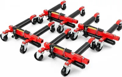 Produktbild von 4x hydraulische Rangierhilfe Wagenheber Rangierroller Rangierwagenheber