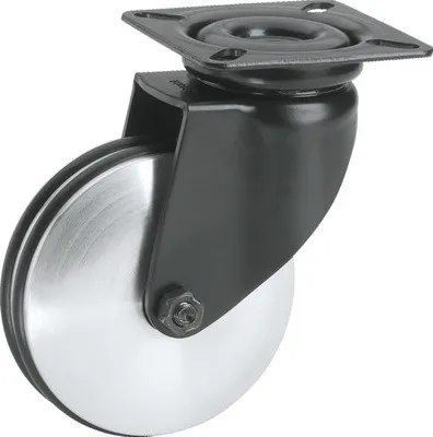 Produktbild von Design-Lenkrolle, bis 50 kg, m. Platte 50 x 71 x 20 mm