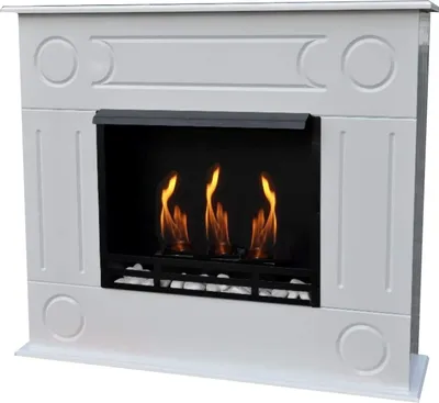 Produktbild von Ethanol und Gelkamin Kamin Modell Dion XXL Deluxe Royal Weiss