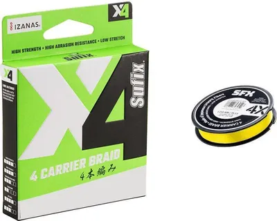 Produktbild von Sufix X4 Braid (yellow, 100 - 150 m)