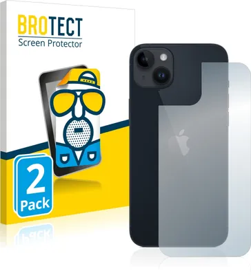 Produktbild von 2x BROTECT Schutzfolie für Apple iPhone 14 Plus (Rückseite) Displayschutz Displayschutzfolie Folie Matt Entspiegelungsfolie