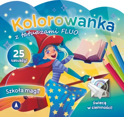 Obrázok produktu pre Omaľovánka s tetovaniami Fluo Škola mágie