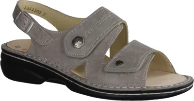 Produktbild von Finn Comfort Milos bequeme Damen Sandale, Taupe (Beige), Leder, lose Einlagen - Marken Finn Comfort, Beige, leder (twiga)