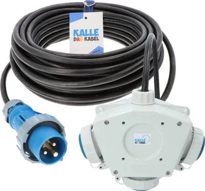 Produktbild von Stromverteiler KALLE Aquasafe Delta-Box CEE IP67 25 Meter