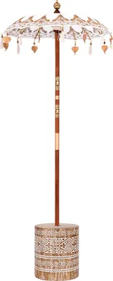 Zdjęcie produktu dla Baliński Parasol z Bazą Kremowy 95 x 95 x 260 cm