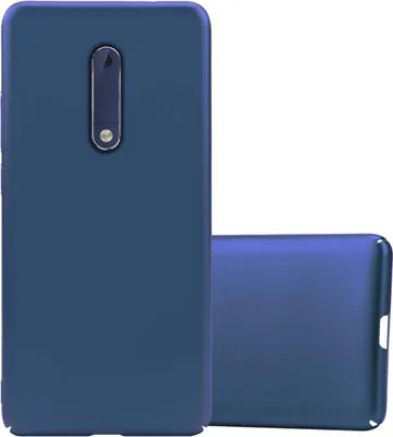 Produktbild von Cadorabo Hülle für Nokia 5 2017 Schutzhülle in Blau Hard Case Handy Hülle Etui