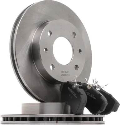Produktbild von MAPCO Bremsenset Vorne Bremsscheiben Beläge Satz für NISSAN ALMERA II Hatchback (N16) 257mm