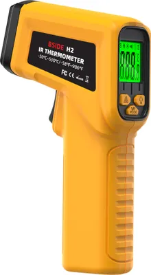 Produktbild von Infrarot-Thermometer -50530 °C mit Laser, 12:1, kontaktlos, verstellbare Emissivität, LCD, für Industrie, Küche, Auto & HVAC Temperaturmessung