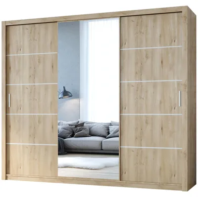 Produktbild von Schiebeschrank mit Spiegel VISTA 250 artisan eiche