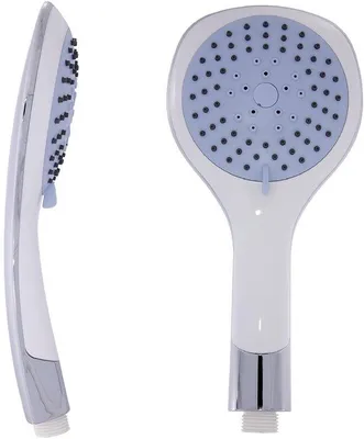 Produktbild von Handdusche mit blauem Antikalk-Design, 5 Wasserstrahlen