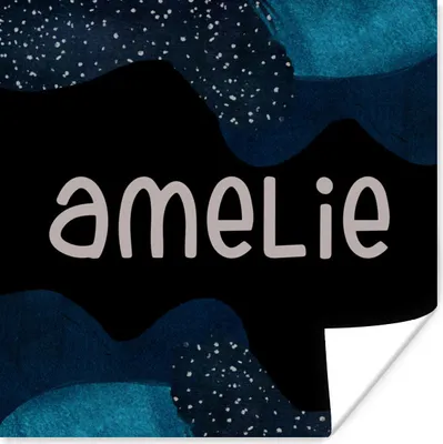 Produktbild von MuchoWow® Poster Amelie - Pastell - Mädchen 75x75 cm - Wand Dekoration