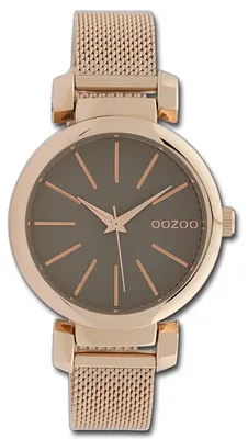 Obrázek produktu pro Hodinky Oozoo pro ženy, zlatá barva, kovový pásek, quartzový strojek, analogové zobrazení, model D3UOC10130