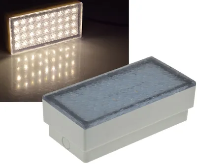 Immagine prodotto di ChiliTec LED per pavimentazione BRIKX 20 bianco caldo 20x10x7cm, 180lm, IP67, 230V