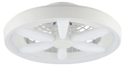 Produktbild von Brilliant G80935/05 Gaiano Deckenleuchte 48cm mit Ventilator Kunststoff/Metall weiß LED integriert