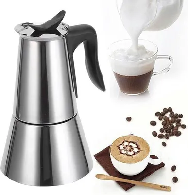 Image de Cafetière électrique en acier inoxydable, 300 ml, pour un usage domestique