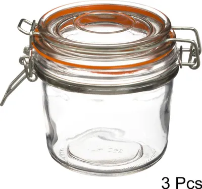 Immagine prodotto di 5 Five Simply Smart Einmachgläser 3er-Set mit Silikondichtung und Bügelverschluss, Marmeladengläser, Glas, 325 ml, 146692
