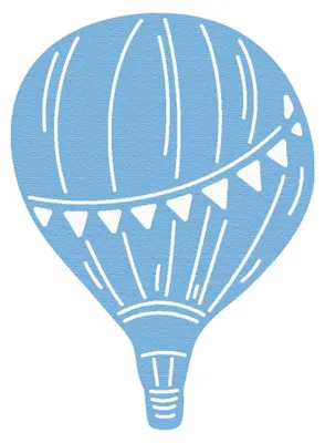 Produktbild von Stanzvorlage Heißluftballon für Kinder