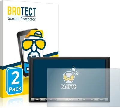 Produktbild von 2x BROTECT Schutzfolie für Sony XAV-AX3005DB Displayschutz Displayschutzfolie Folie Matt Entspiegelungsfolie